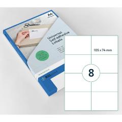 Kaki Papier Autocollant Feuille A5 Dimension Imprimante (1 Étiquette) 25  Adhésif