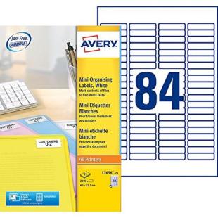 Avery Mini-étiquettes autocollantes 38.1 x 21.2 mm x 780